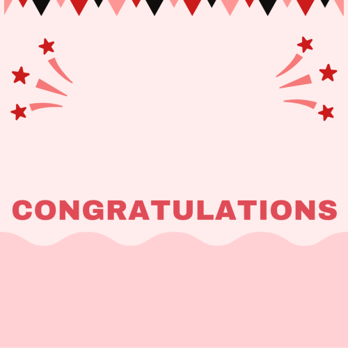 Congratulations wish card for a friend.