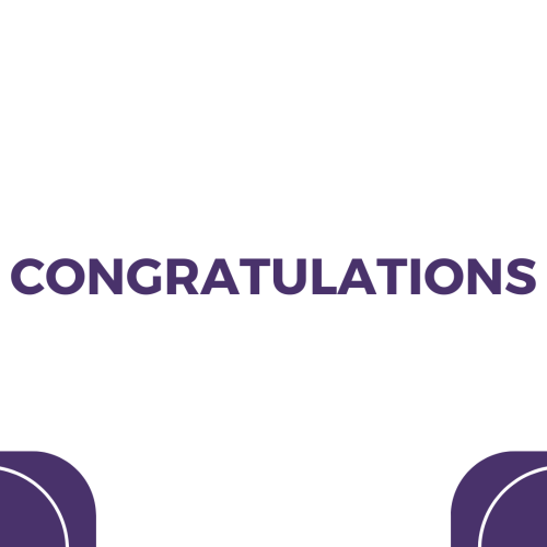 Congratulations, simple wish card design.