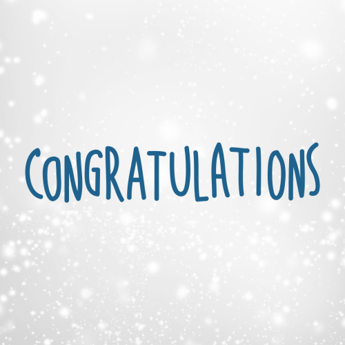 Congratulations, shiny white particles on back.