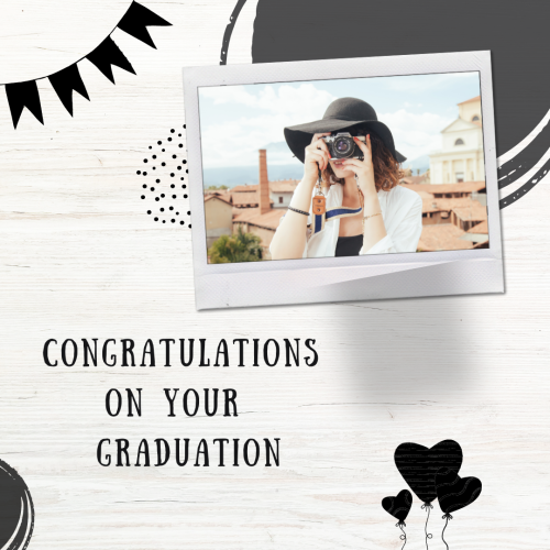 Congratulations On Your Graduation, Girl Using Camera