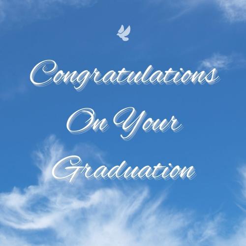 Wishing Card Blue Sky, Congratulations On Your Graduation