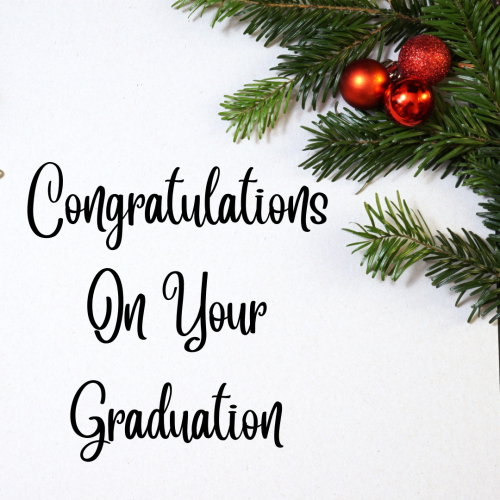 Congratulations On Your Graduation, Beautiful Image Card With Leaves