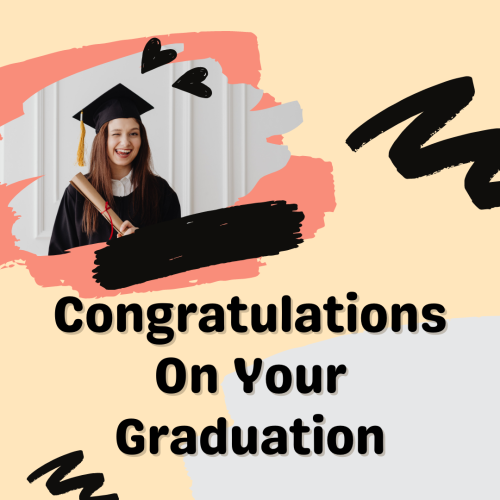 Girl Passed Graduation. Congratulations On Your Graduation.