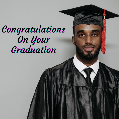  Boy Passed Degree Of Graduation. Congratulations On Your Graduation.