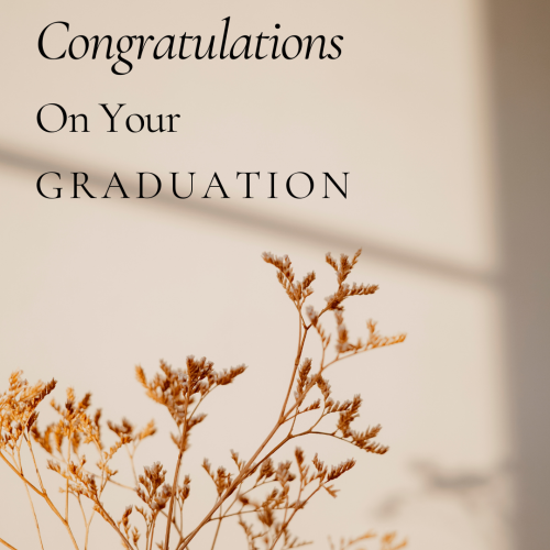 Beautiful Wishing Card, Congratulations On Your Graduation