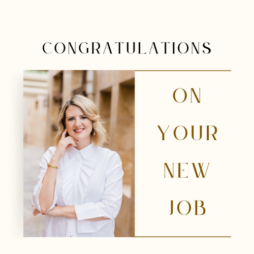 Congratulations On Your New Job, Girl Looks Happy