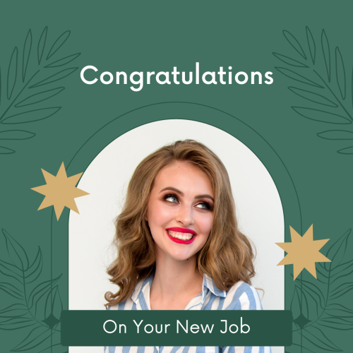 Congratulations On Your New Job, Girl Having Brown Hairs Looks Happy