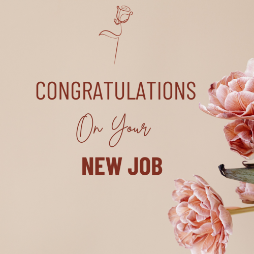 Beautiful Card For Congratulations On Your New Job