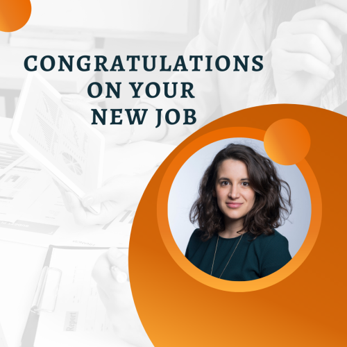 Congratulations On Your New Job, Girl Looks Happy On Her New Job