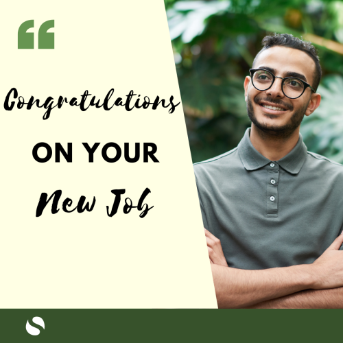 Congratulations On Your New Job, Men Looks Happy On His New Job