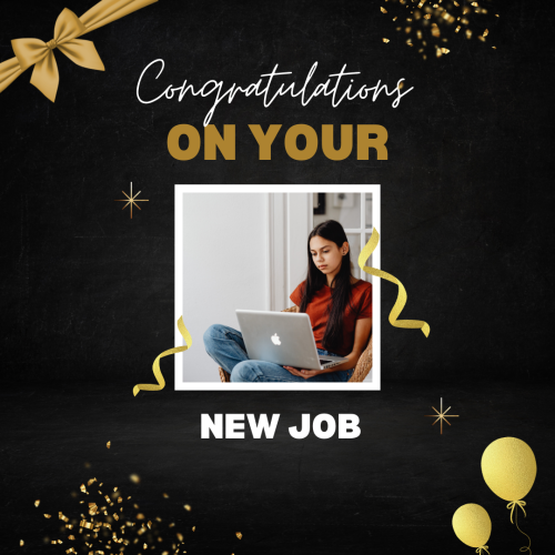 Congratulations On Your New Job, Girl Using Mac Book