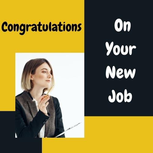 Congratulations On Your New Job, Girl Looks Beautiful in Her New Office