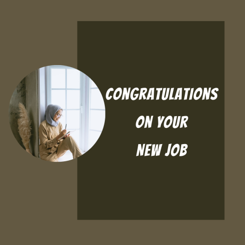 Congratulations On Your New Job, Beautiful Girl Wearing Hijab