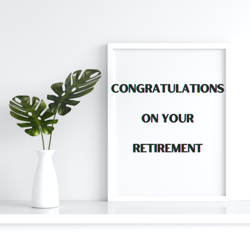 Congratulations On Your Retirement, Best Image Card For Wishing With Beautiful White Color