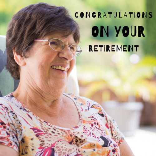 Women Looks Happy On Her Retirement, Congratulations On Your Retirement