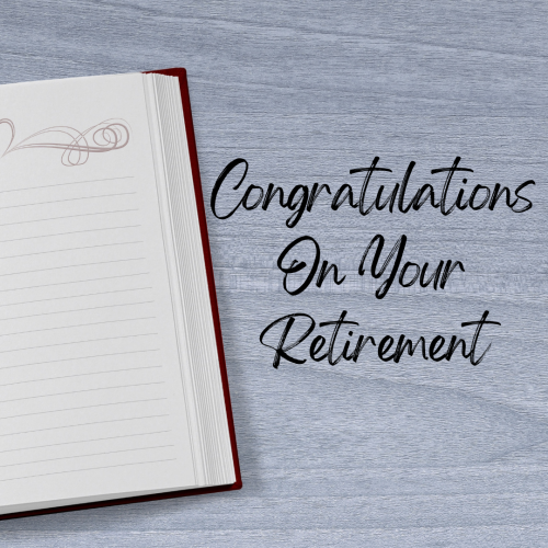 Personal Diary, Image Card, Congratulations On Your Retirement