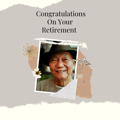Congratulations On Your Retirement, Old Women Wearing Black Hat