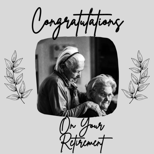 Congratulations On Your Retirement, Couple Looks Happy