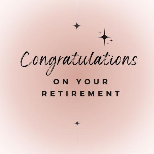 Wonderful Image Card For Wishing On Retirement, Congratulations On Your Retirement