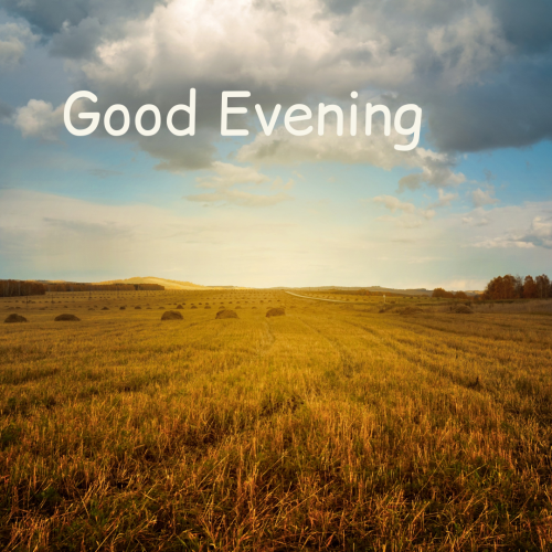 Wish card, GOOD EVENING