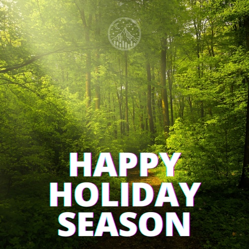 A beautiful Forest view, Happy Holiday Season.