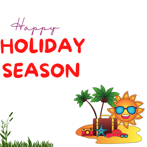 Happy holiday season ,A sun on beach