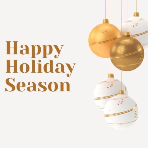 Ball Shape decorations items, Happy holiday season.