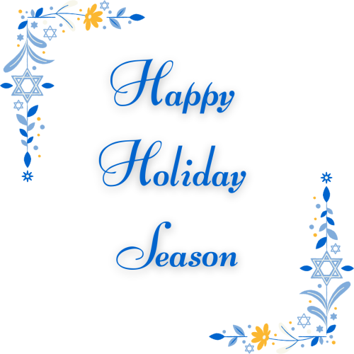 Flower pattern design, Happy Holiday Season.