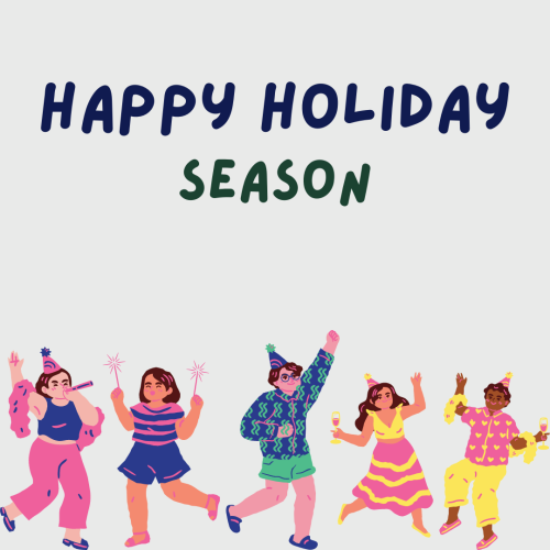 A group of friends enjoying party, Happy holiday season.