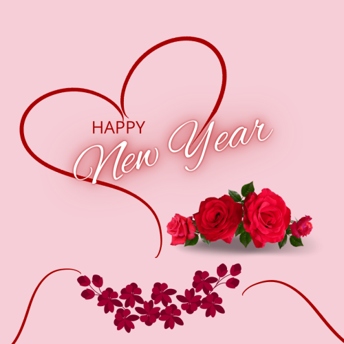 Beautiful Wishing Card For New Year, Happy New Year