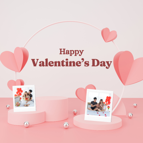 Beautiful and elegant wish card, Happy valentine's day.