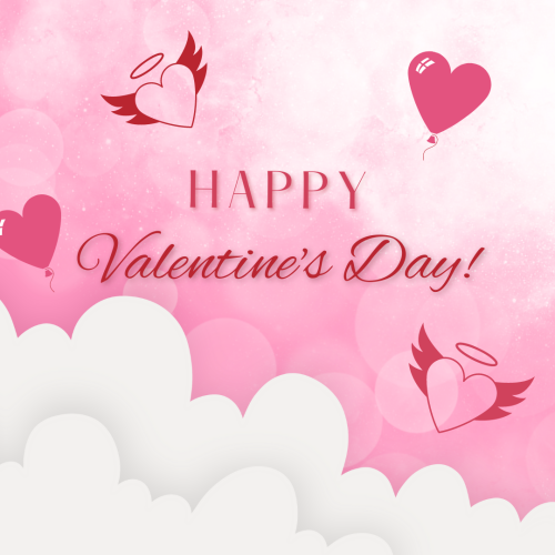 Happy valentine's day, Wishing card.