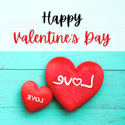 Blue and white color background, Happy valentine's day.