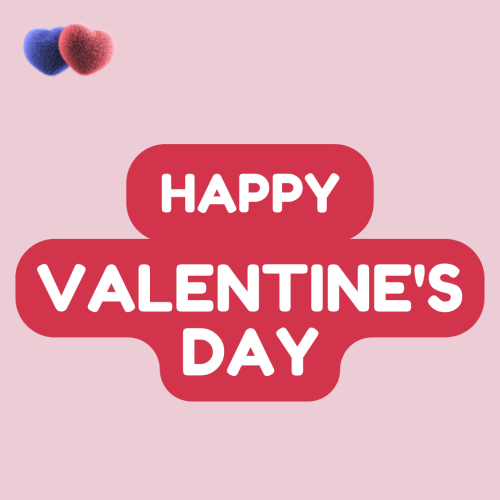 Simple lite pink background, Happy valentine's day.