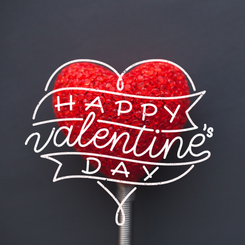 Heart shape lollipop, Happy valentine's day.