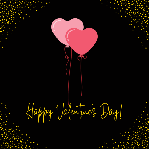 Happy valentine's day, elegant wish card for valentines day.