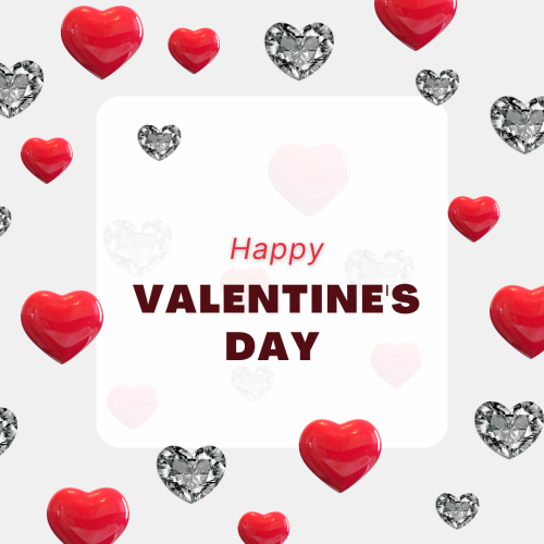 Happy-Valentines-Day-Image Card With Beautiful Background