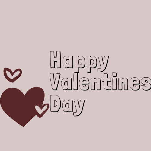 Happy valentines day, beautiful wish card.