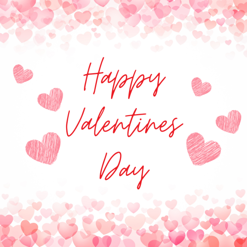 Happy valentines day beautiful and elegant wish card.