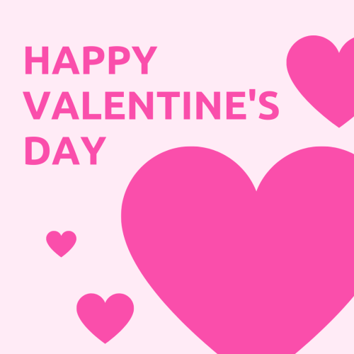 Simple and beautiful wish card, Happy valentines day.