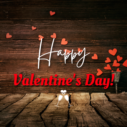 Wood theme background, Happy valentines day.