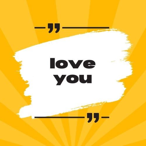 Yellow back on wish card Love you.