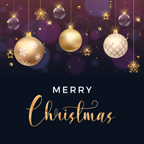 Image Card With Beautiful Background, Merry Christmas