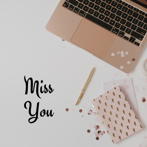 A laptop, pen and drive,  Miss You.