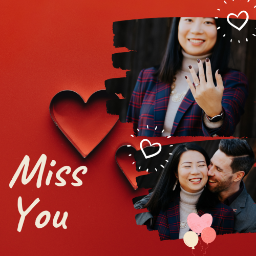 Miss You, a beautiful couple photo.