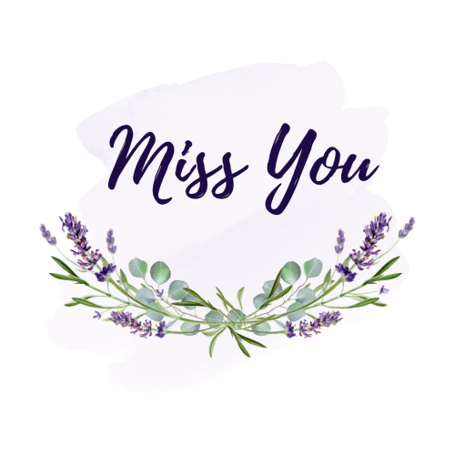 A flowers on white background, Miss you.