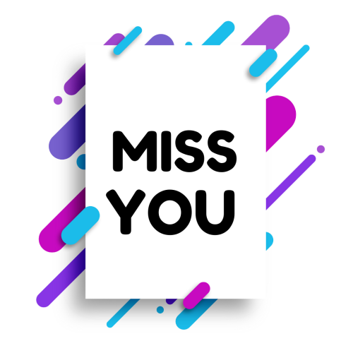 Miss You, Simple wish card.