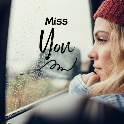 Miss You, a beautiful girl in the car.