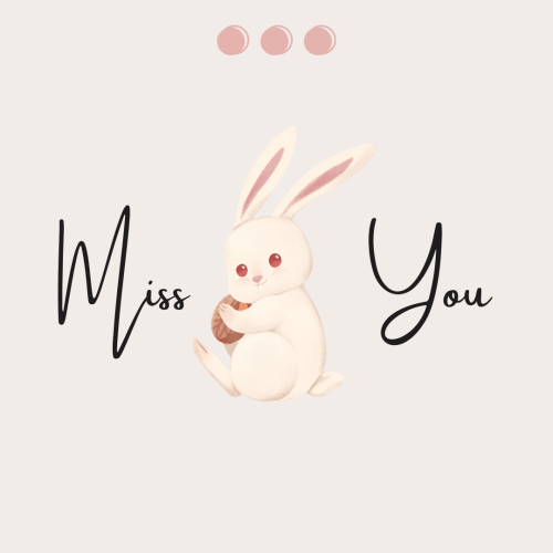 Miss You, a beautiful rabbit pic.