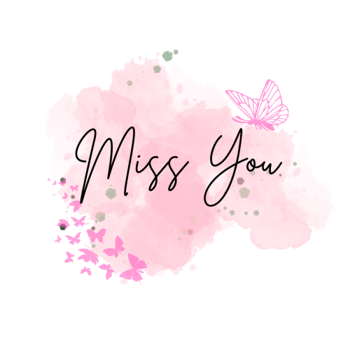 Miss you, a simple card for wishing.